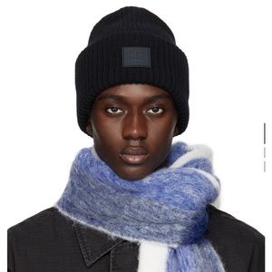 Acne Studios - Black Large Logo Beanie